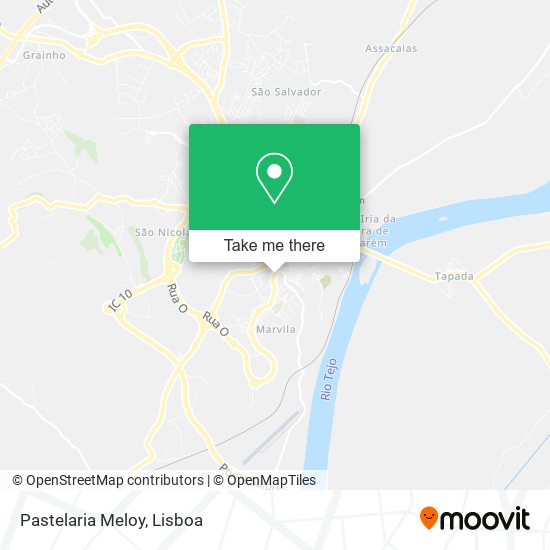 Pastelaria Meloy mapa