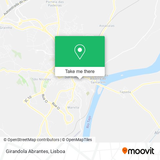 Girandola Abrantes map