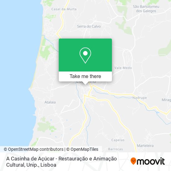 A Casinha de Açúcar - Restauração e Animação Cultural, Unip. map