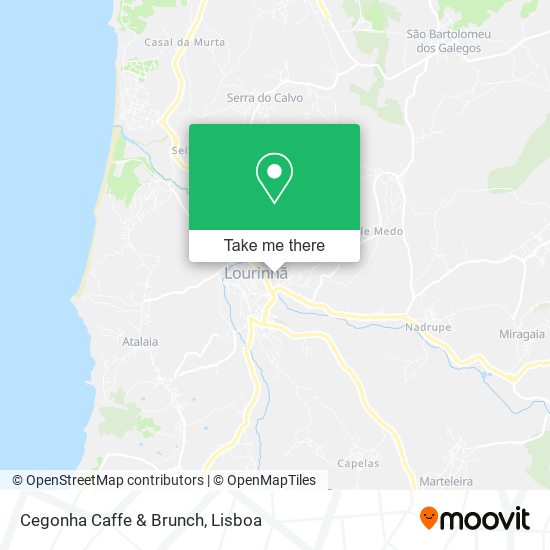 Cegonha Caffe & Brunch mapa
