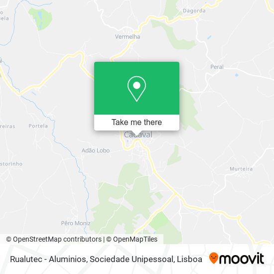 Rualutec - Aluminios, Sociedade Unipessoal map
