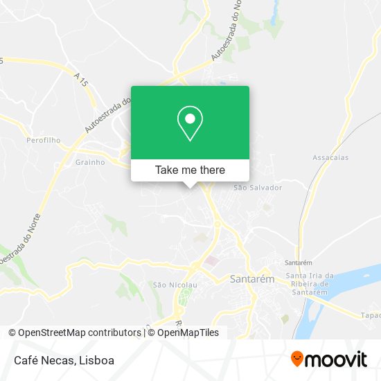 Café Necas mapa