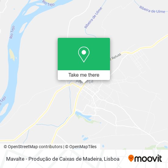 Mavalte - Produção de Caixas de Madeira map