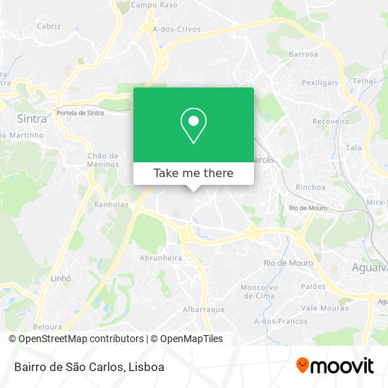 Bairro de São Carlos mapa