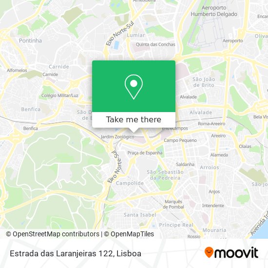 Estrada das Laranjeiras 122 map