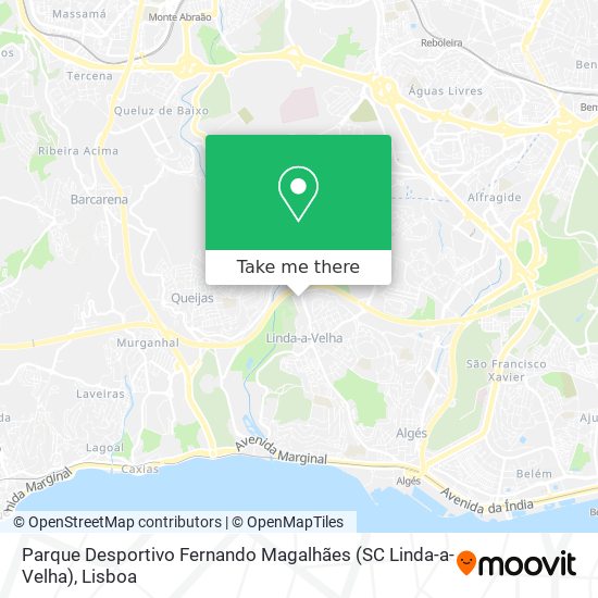 Parque Desportivo Fernando Magalhães (SC Linda-a-Velha) mapa
