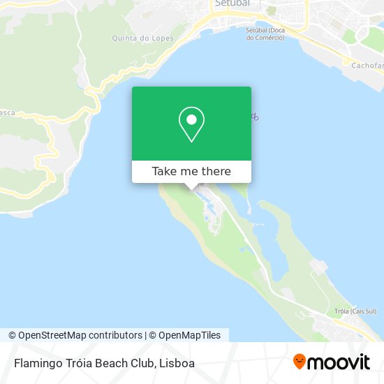 Flamingo Tróia Beach Club map