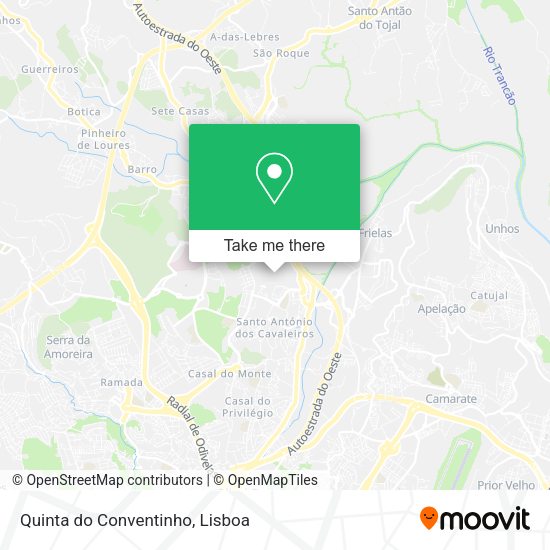 Quinta do Conventinho mapa