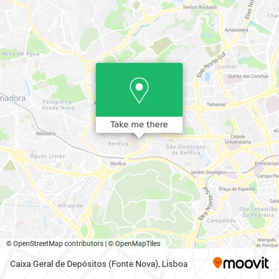 Caixa Geral de Depósitos (Fonte Nova) mapa