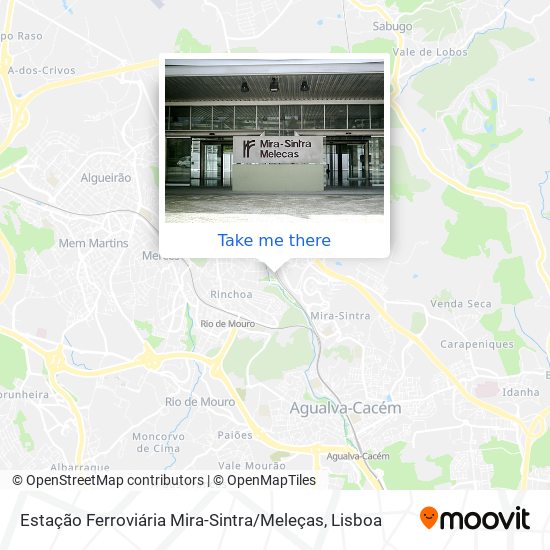 Estação Ferroviária Mira-Sintra / Meleças map