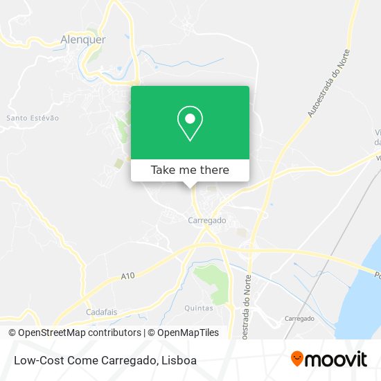 Low-Cost Come Carregado mapa