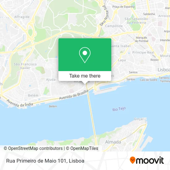 Rua Primeiro de Maio 101 map