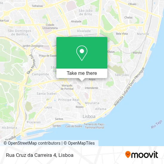 Rua Cruz da Carreira 4 map