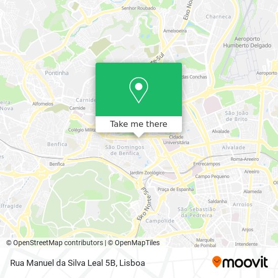 Rua Manuel da Silva Leal 5B map