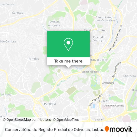 Conservatória do Registo Predial de Odivelas map