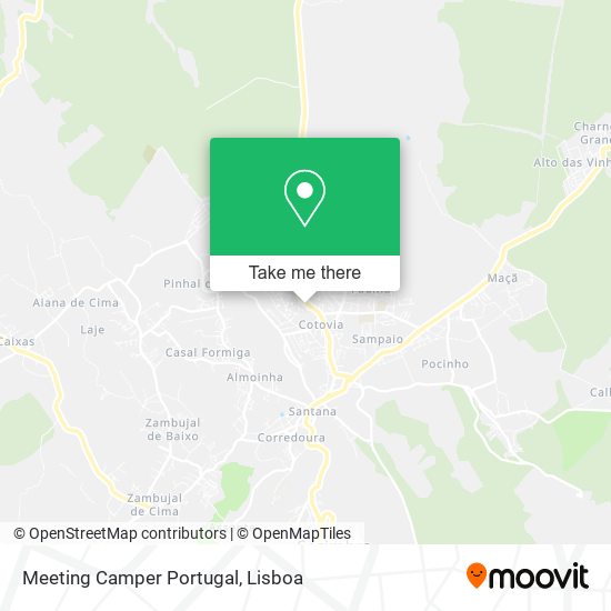 Meeting Camper Portugal map
