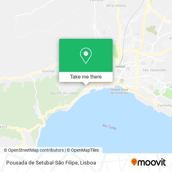 Pousada de Setúbal-São Filipe mapa