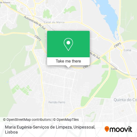Maria Eugénia-Serviços de Limpeza, Unipessoal map