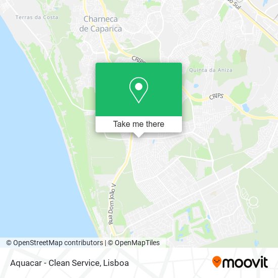 Aquacar - Clean Service map