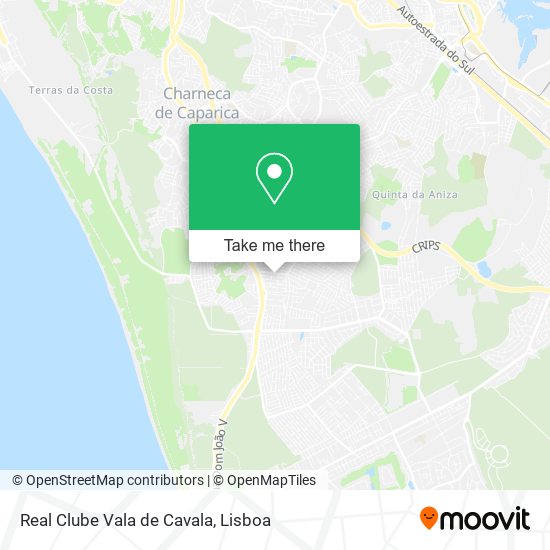 Real Clube Vala de Cavala map
