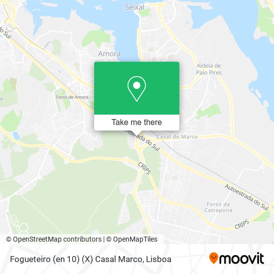 Fogueteiro (en 10) (X) Casal Marco map