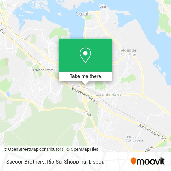 Sacoor Brothers, Rio Sul Shopping map