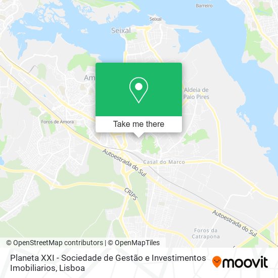 Planeta XXI - Sociedade de Gestão e Investimentos Imobiliarios map