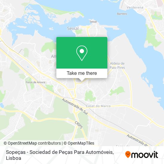 Sopeças - Sociedad de Peças Para Automóveis mapa