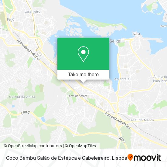 Coco Bambu Salão de Estética e Cabeleireiro map