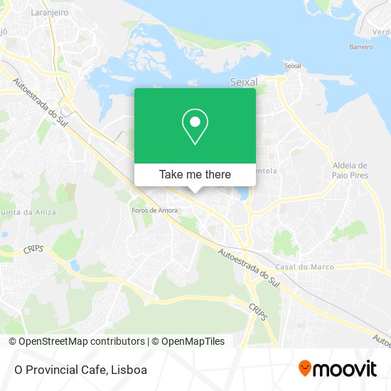 O Provincial Cafe mapa