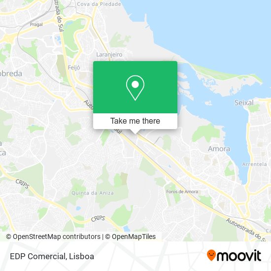 EDP Comercial map