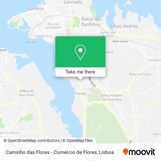 Caminho das Flores - Comércio de Flores map