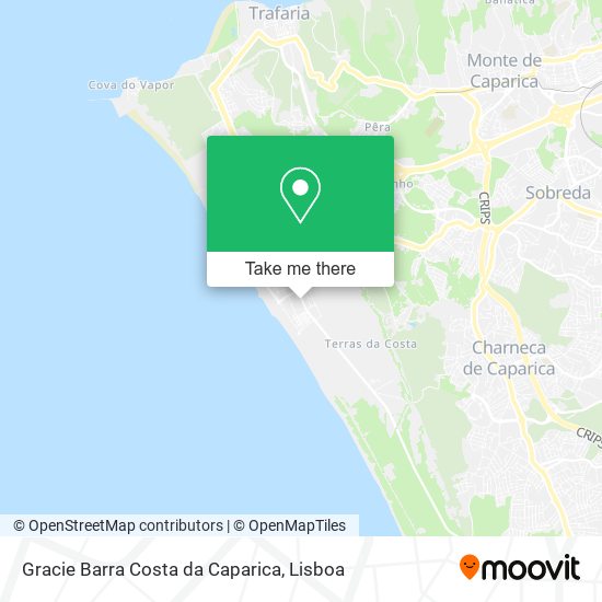 Gracie Barra Costa da Caparica mapa