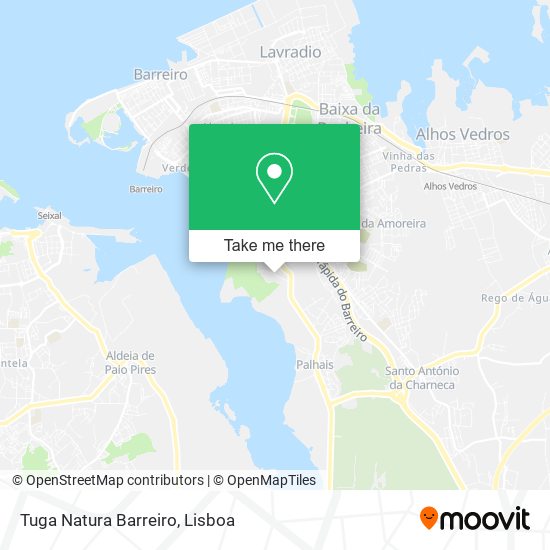 Tuga Natura Barreiro mapa