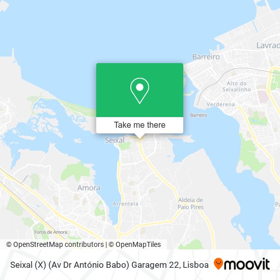 Seixal (X) (Av Dr António Babo) Garagem 22 map