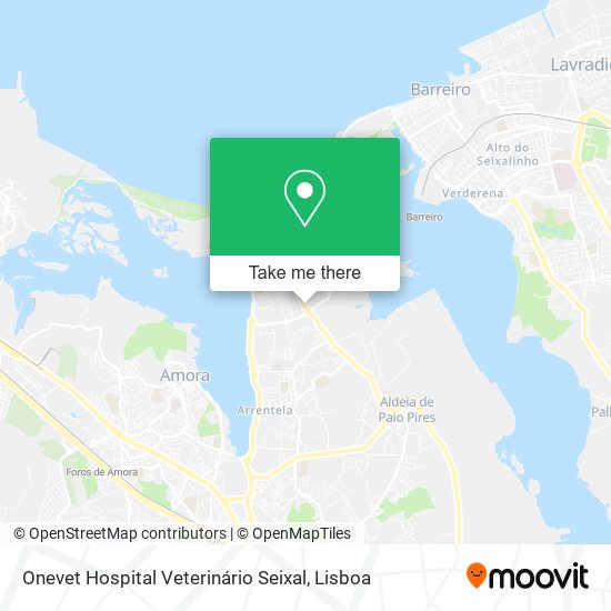 Onevet Hospital Veterinário Seixal map
