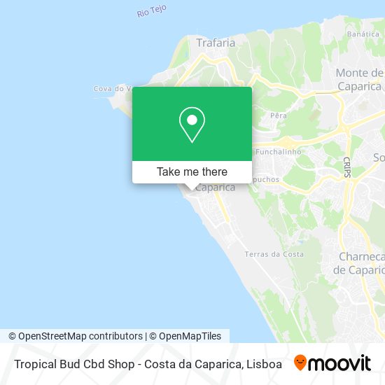 Tropical Bud Cbd Shop - Costa da Caparica map