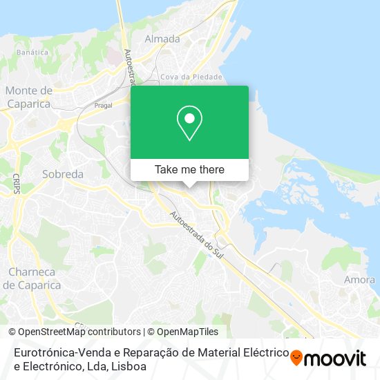 Eurotrónica-Venda e Reparação de Material Eléctrico e Electrónico, Lda mapa