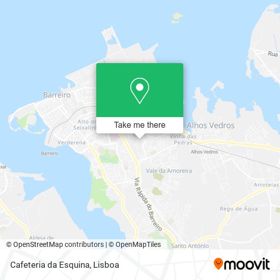 Cafeteria da Esquina mapa