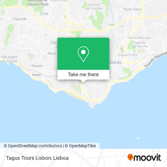 Tagus Tours Lisbon map