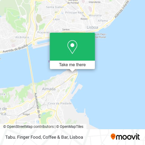 Tabu. Finger Food, Coffee & Bar mapa