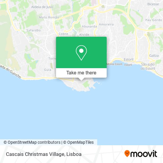 Cascais Christmas Village map