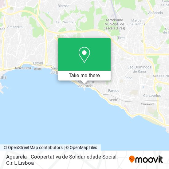 Aguarela - Coopertativa de Solidariedade Social, C.r.l. mapa