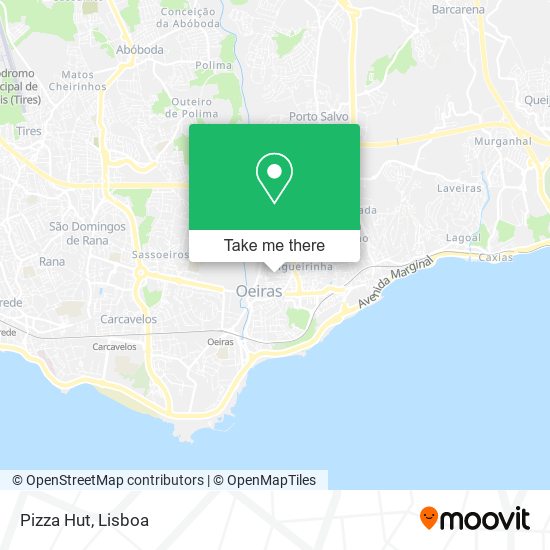 Pizza Hut map