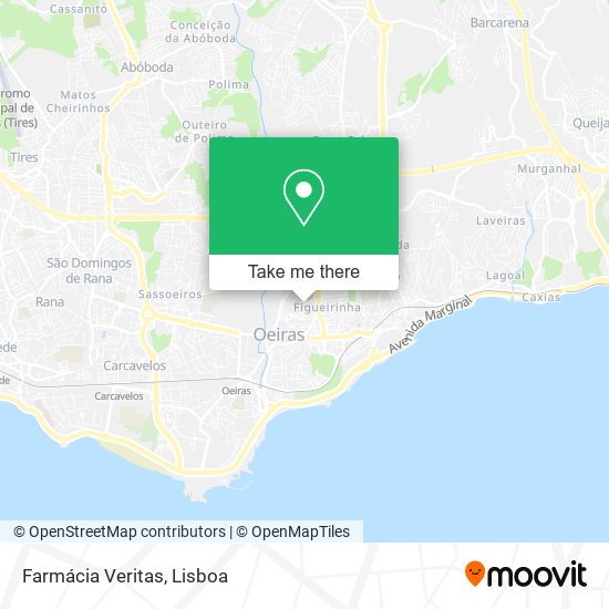 Farmácia Veritas mapa