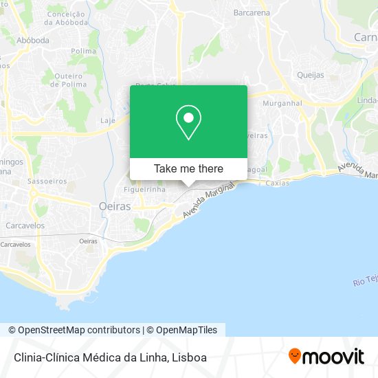 Clinia-Clínica Médica da Linha map