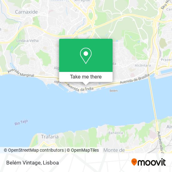 Belém Vintage mapa