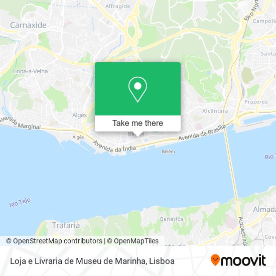 Loja e Livraria de Museu de Marinha map