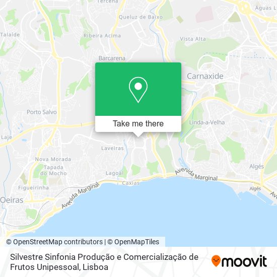 Silvestre Sinfonia Produção e Comercialização de Frutos Unipessoal map