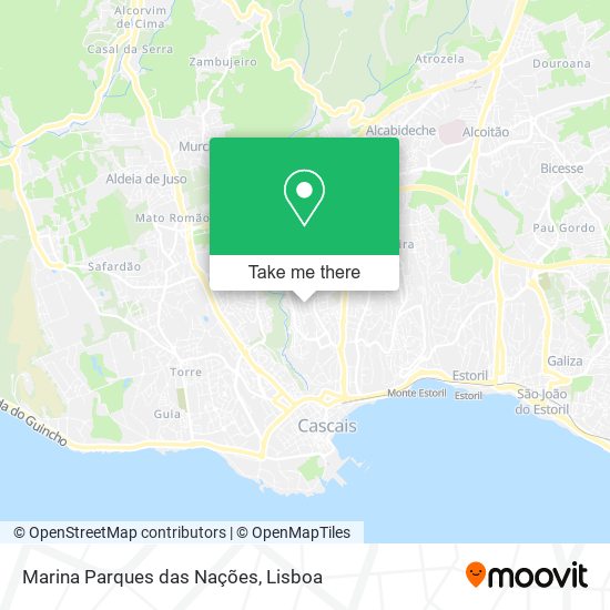 Marina Parques das Nações map